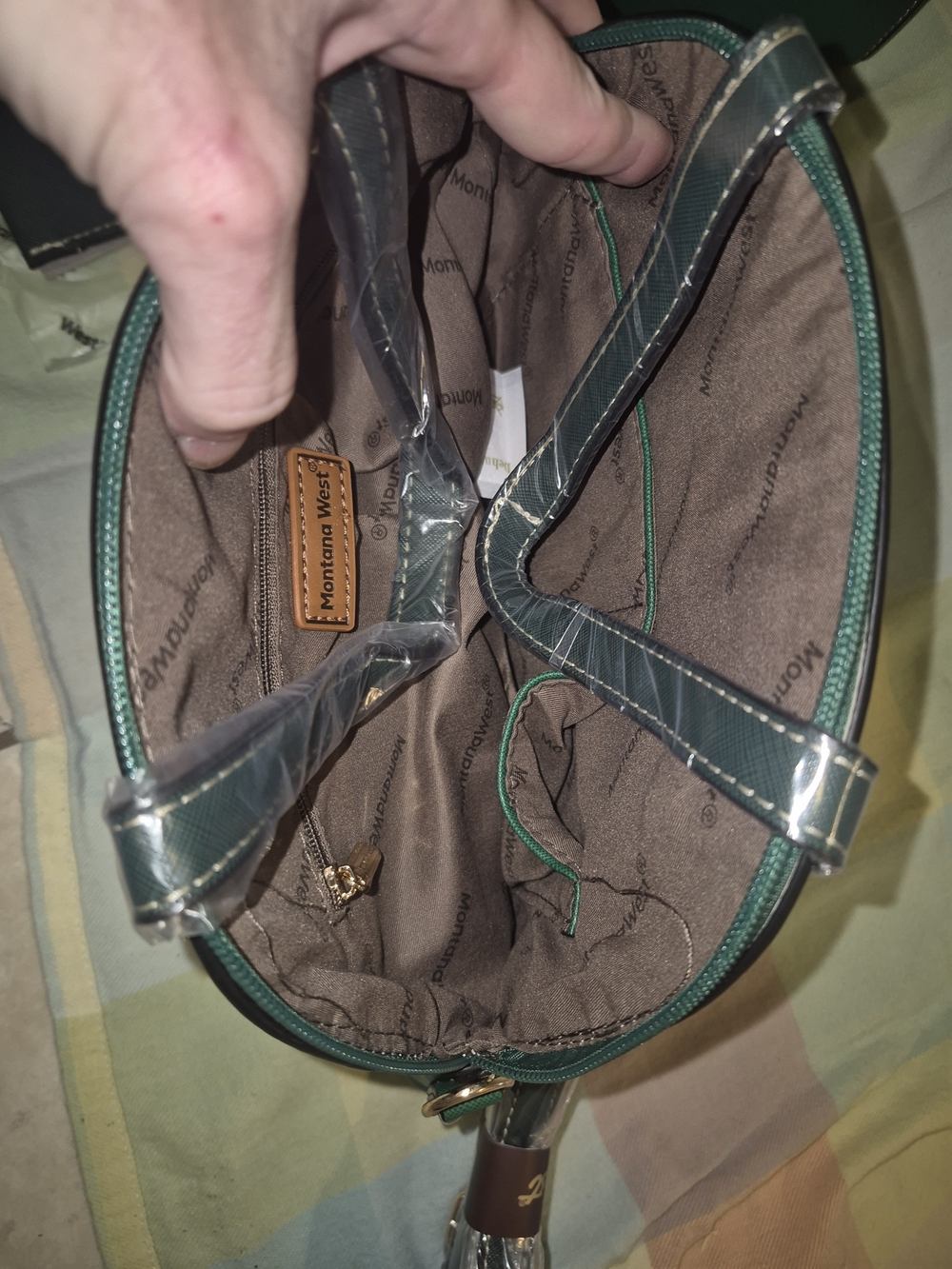 "Sale" NWT Montana West Green and Dark Green 3-Piece Shoulder Bag Set - Picture 3 of 11